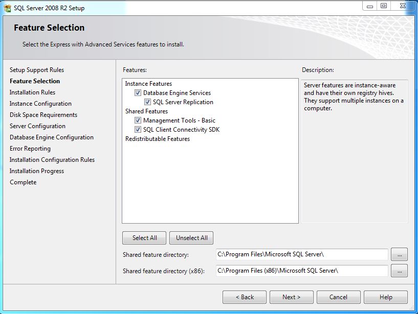 Installing SQL Server