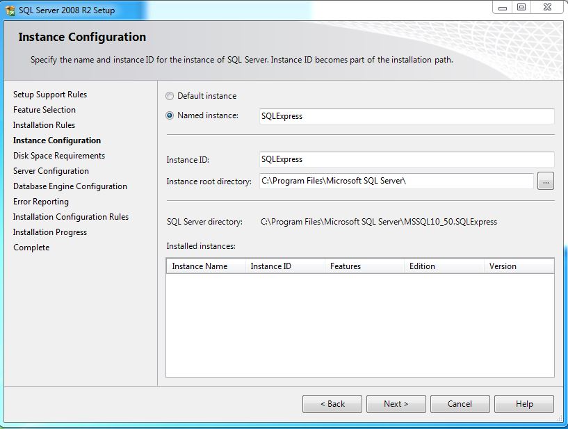 Installing SQL Server